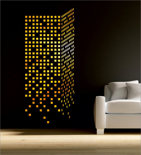 Set Oglinzi Design Patrat - Oglinzi Decorative Acrilice 2/2 Gold 100 buc