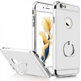 Husa Apple iPhone 6/6S , Elegance Luxury 3in1 Ring Silver