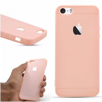 Husa Apple iPhone 8 Plus, Elegance Luxury Rose-Gold, Silicon TPU Antisoc cu decupaj logo