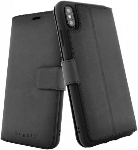 Husa Bugatti din piele naturala pentru iPhone XS MAX