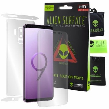Folie Alien Surface HD, Samsung GALAXY S9 Plus, protectie ecran, spate, laterale + Alien Fiber Cadou