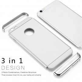 Husa Apple iPhone 6/6S, Elegance Luxury 3in1 Silver