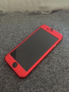 Husa Apple iPhone 6/6S, FullBody Elegance Luxury Red, acoperire completa 360 grade cu folie de sticla gratis