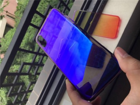 Husa Huawei MATE 20 Lite, Gradient Color Cameleon Albastru-Galben