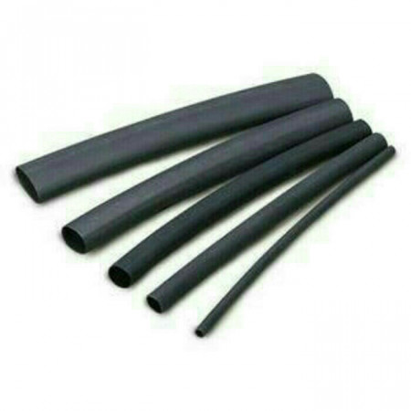 Tub Termocontractabil Varnis 70 buc / set, rezistente la foc, contractie 2 la 1 Negru