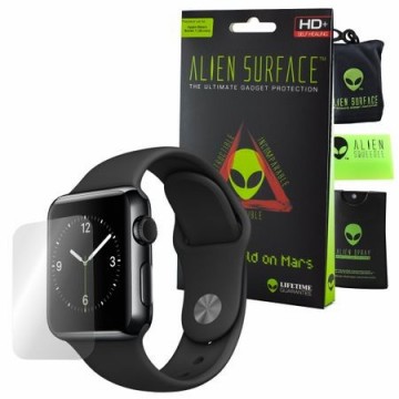 FOLIE ALIEN SURFACE HD, APPLE WATCH 38MM, PROTECTIE ECRAN + ALIEN FIBER CADOU
