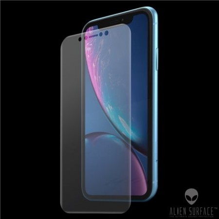 FOLIE ALIEN SURFACE HD, iPhone XR, PROTECTIE FATA,SPATE,LATERALE + ALIEN FIBER CADOU
