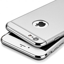 Husa Apple iPhone 6/6S, Elegance Luxury 3in1 Silver