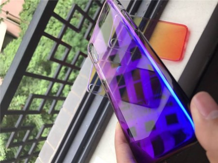 Husa Apple iPhone 8, Gradient Color Cameleon Albastru-Galben