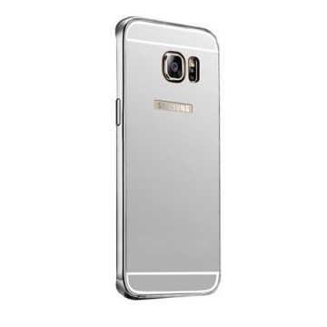 Pachet Husa Elegance Luxury pentru Samsung Galasy S7 Egde TIP OGLINDA ARGINTIE cu folie de protectie gratis !