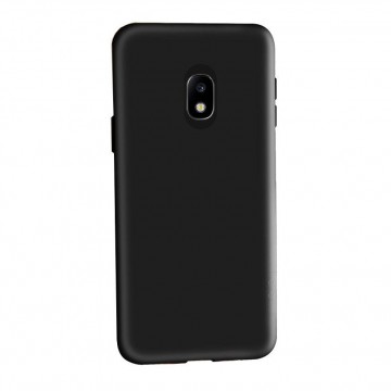 Pachet husa Elegance Luxury slim antisoc Black pentru Samsung Galaxy J3 2017 cu folie de protectie gratis