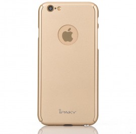 Husa Apple iPhone 6/6S, FullBody Elegance Luxury iPaky Gold , acoperire completa 360 grade cu folie de sticla gratis