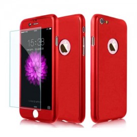 Husa Apple iPhone 6/6S, FullBody Elegance Luxury iPaky Red , acoperire completa 360 grade cu folie de sticla gratis