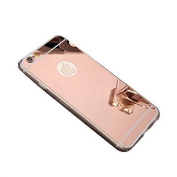 Husa Apple iPhone 6/6S, tip oglinda Rose-Gold