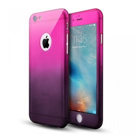 Husa Apple iPhone 7, FullBody Elegance Luxury Degrade, acoperire completa 360 grade cu folie de sticla gratis