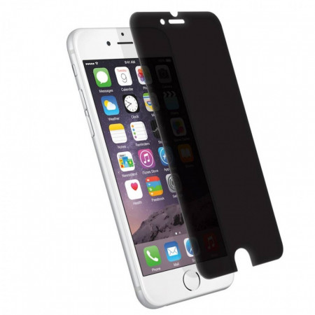 Folie de sticla Apple iPhone SE2, Privacy Glass case friendly, folie securizata duritate 9H