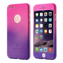 Husa Apple iPhone 7, FullBody Elegance Luxury Degrade, acoperire completa 360 grade cu folie de sticla gratis