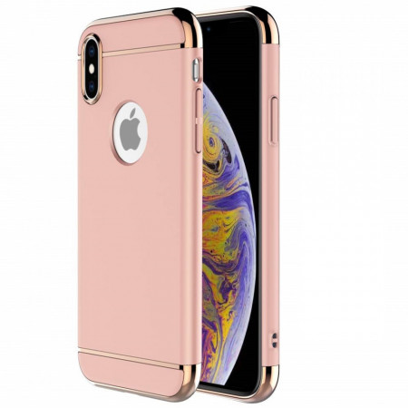 Husa Apple iPhone X, Elegance Luxury 3in1 Rose-Gold