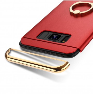 Husa Samsung Galaxy J7 2017, Elegance Luxury 3in1 Rosu