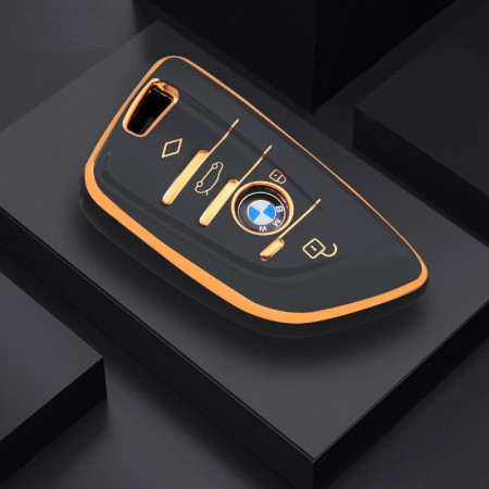 Husa de protectie premium pentru cheie auto, Elegance Luxury Cover Key, compatibila cu BMW X1 X3 X5 X6 X7 1 3 5 6 7 Series G20 G30 G11 F15 F16 G01 G02 F48 Keyless