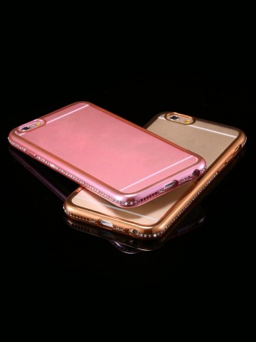 Husa Samsung Galaxy S8 Plus, Elegance Luxury electroplacata cu diamante Auriu