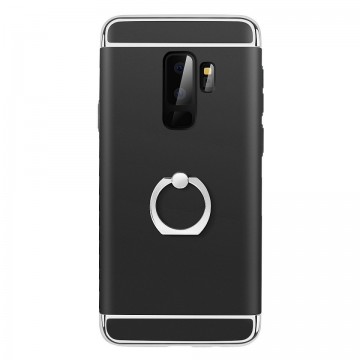 Husa Samsung Galaxy S9, Elegance Luxury 3in1 Ring Negru