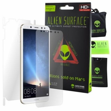 FOLIE ALIEN SURFACE HD, HUAWEI MATE 10 LITE, PROTECTIE ECRAN, SPATE, LATERALE + ALIEN FIBER CADOU