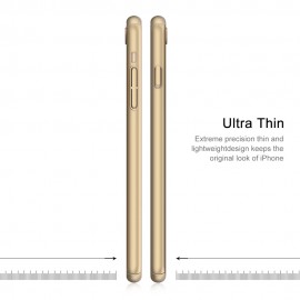 Husa Apple iPhone 6/6S, FullBody Elegance Luxury Gold, acoperire completa 360 grade cu folie de sticla gratis