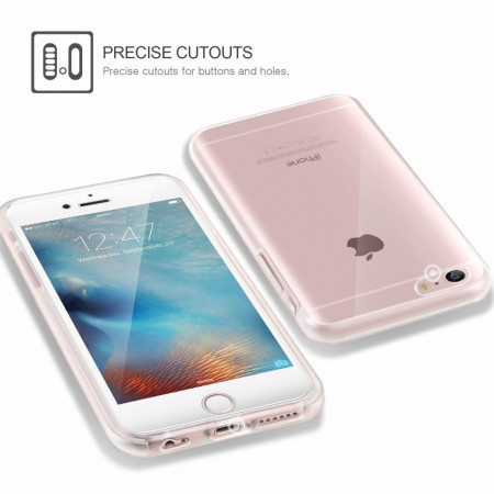 Husa Apple iPhone 6/6S, FullBody ultra slim TPU , acoperire completa 360 grade