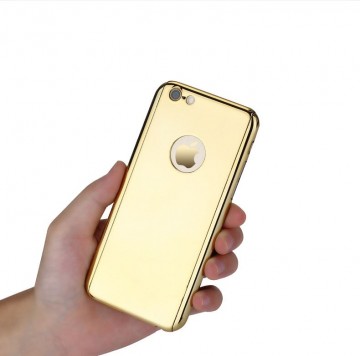 Husa Apple iPhone 8, Elegance Luxury tip oglinda Auriu