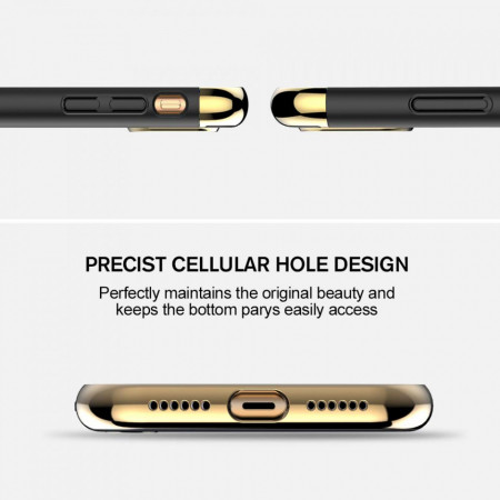 Husa Apple iPhone X, Elegance Luxury 3in1 Negru