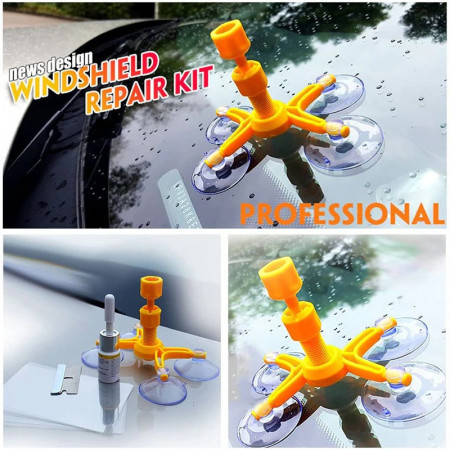 Kit reparare parbriz auto pentru repararea crapaturilor sau zgarieturilor din parbriz