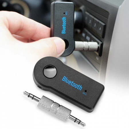 Receptor Bluetooth, Receiver Muzica Auto, AUXILIAR Adapter, Microfon, Muzica si Apeluri In Masina - Jack 3.5mm