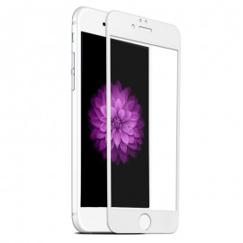 Folie de sticla 3D Apple iPhone 7/8, Elegance Luxury margini colorate White