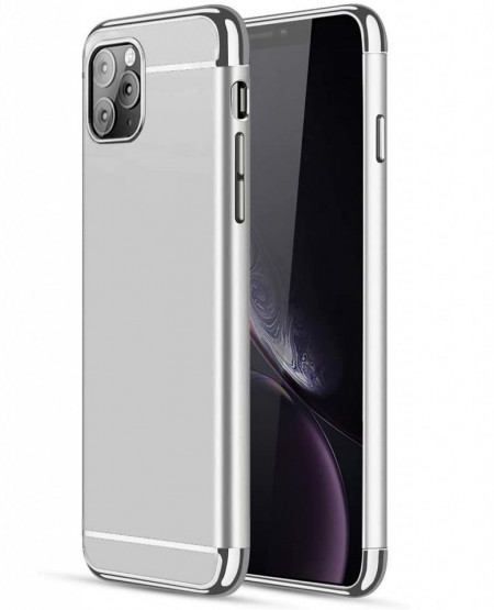 Husa Apple iPhone 11, Elegance Luxury 3in1 Silver