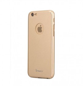 Husa Apple iPhone 6/6S, FullBody Elegance Luxury iPaky Gold , acoperire completa 360 grade cu folie de sticla gratis