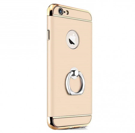 Husa Apple iPhone 7 Plus, Elegance Luxury 3in1 Ring Gold