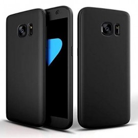 Husa Samsung Galaxy A7 2016, FullBody Elegance Luxury Black, acoperire completa 360 grade cu folie de sticla gratis