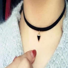 Choker Mystyle Fashion Black Delux - Colier elegant pentru gat