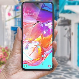 Folie de sticla Samsung Galaxy A70, 5D FULL GLUE Negru