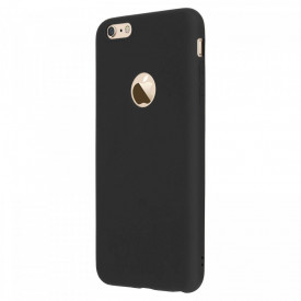 Husa Apple iPhone 6/6S, antisoc cu decupaj logo Black