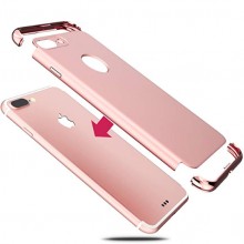 Husa Apple iPhone 7 Plus, Elegance Luxury 3in1 Rose-Gold