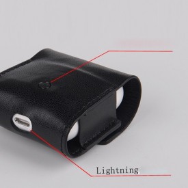 Husa din piele naturala pentru AirPods cu port pentru incarcare
