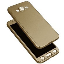 Husa FullBody Elegance Luxury Gold pentru Samsung Galaxy J3 2016 acoperire 360 grade cu folie de protectie GRATIS !