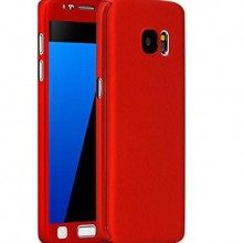 Husa FullBody Elegance Luxury Red pentru Samsung Galaxy S6 acoperire completa 360 grade cu folie de protectie gratis