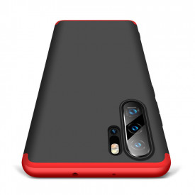 Husa Huawei P30 PRO, Elegance Luxury, 360° 3in1 Negru-Rosu