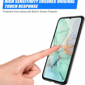 Husa Huawei P30 Pro , Magnetica 360 Negru, Perfect Fit cu spate de sticla securizata premium + folie de sticla pentru ecran