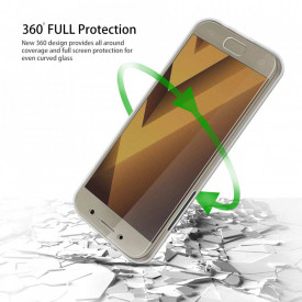 Husa Samsung Galaxy A5 2017, FullBody 360º ultra slim silicon TPU, acoperire fata spate