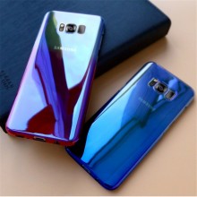 Husa Samsung Galaxy S8 , Gradient Color Cameleon Albastru-Galben