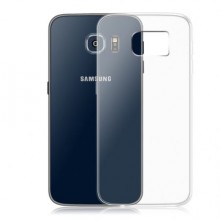 Pachet husa Elegance Luxury TPU slim transparenta pentru Samsung Galaxy S6 cu folie de sticla gratis